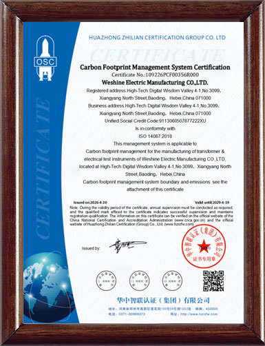 Carbon Footprint Management System Certification